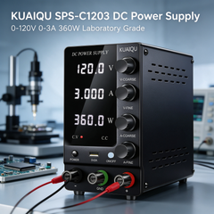 KUAIQU SPS-C1203 0-120V 0-3A 360W Laboratory DC Power Supply with CV/CC for Semiconductor Testing