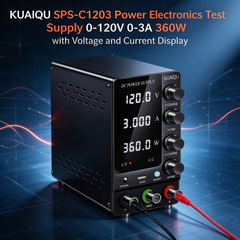 KUAIQU SPS-C1203 Power Electronics Test Supply 0-120V 0-3A 360W with Voltage and Current Display