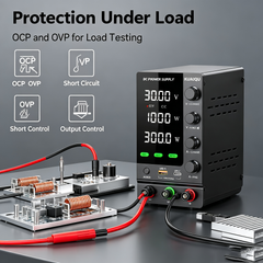 KUAIQU SPS-C3010S 30V 10A 300W Bench DC Supply with Precision Encoder for DC Load Testing