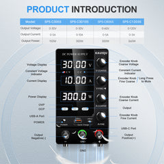 KUAIQU SPS-C3010S 30V 10A 300W DC Bench Power Source with OCP for Automotive Electronics Testing