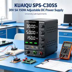 KUAIQU SPS-C305S 30V 5A 150W Adjustable DC Power Supply with HD Display for University Lab Experiments
