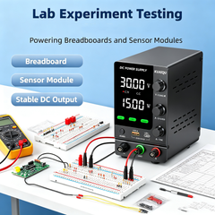 KUAIQU SPS-C305S 30V 5A 150W Adjustable DC Power Supply with HD Display for University Lab Experiments