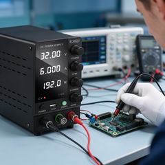 KUAIQU SPS-C3206 0-32V 0-6A 192W Adjustable DC Power Supply with CV/CC for PCB Board Debugging