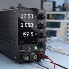 KUAIQU SPS-C3206 0-32V 0-6A 192W Adjustable DC Power Supply with CV/CC for PCB Board Debugging