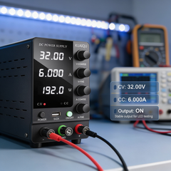 KUAIQU SPS-C3206 LED Testing Power Supply 0-32V 0-6A 192W with Voltage and Current Display