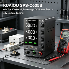 KUAIQU SPS-C605S 60V 5A 300W Precision DC Power Source for 48V System Testing