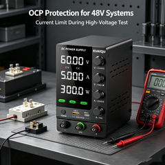 KUAIQU SPS-C605S 60V 5A 300W Precision DC Power Source for 48V System Testing