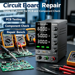 KUAIQU SPS-C605S 60V 5A 300W Precision DC Supply with 4-Digit Display for Industrial Electronics Testing