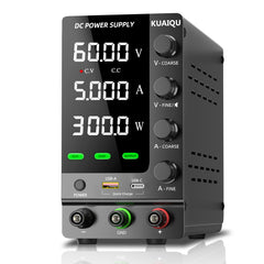 KUAIQU SPS-C605S 60V 5A 300W Variable DC Supply with Precision Encoder for DC Motor Testing