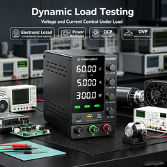 KUAIQU SPS-C605S 60V 5A 300W Variable DC Supply with Precision Encoder for DC Motor Testing