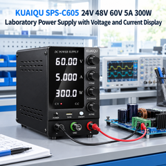 KUAIQU SPS-C605 24V 48V 60V 5A 300W Laboratory Power Supply with Voltage and Current Display