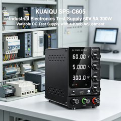KUAIQU SPS-C605 Industrial Electronics Test Supply 60V 5A 300W Variable DC Test Supply with 4-Knob Adjustment