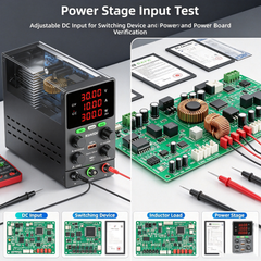 KUAIQU SPS1203C 120V 3A 360W Adjustable DC Power Source with OCP for DC Chopper Circuit Testing