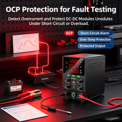 KUAIQU SPS1203C 120V 3A 360W Laboratory DC Power Supply with OCP for DC-DC Converter Testing