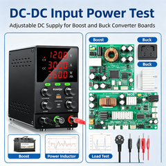 KUAIQU SPS1203C 120V 3A 360W Laboratory DC Power Supply with OCP for DC-DC Converter Testing