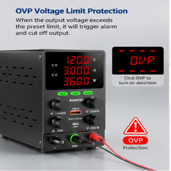 KUAIQU SPS1203S 120V 3A 360W DC Power Supply for Power Supply Testing