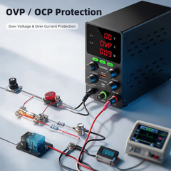 KUAIQU SPS1203S 120V 3A 360W DC Test Power with Voltage Control for DC-DC Converter Testing