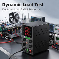 KUAIQU SPS1203S 120V 3A 360W Precision DC Bench Supply with OCP Protection for Power Electronics Testing