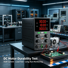 KUAIQU SPS3010C 30V 10A Adjustable Bench Power Supply for DC Motor & Actuator Testing