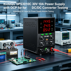 KUAIQU SPS3010C 30V 10A Power Supply with OCP for DC/DC Converter Testing