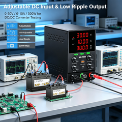 KUAIQU SPS3010C 30V 10A Power Supply with OCP for DC/DC Converter Testing