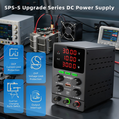 KUAIQU SPS3010S 30V 10A 300W Bench DC Supply with Precision Encoder for DC Load Testing