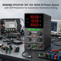 KUAIQU SPS3010S 30V 10A 300W DC Power Source with OCP Protection for Automotive Electronics Testing