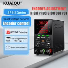 KUAIQU SPS3010S 30V 10A 300W DC Power Source with OCP Protection for Automotive Electronics Testing
