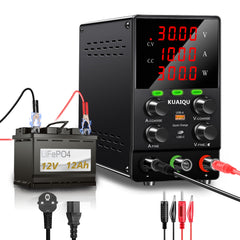 KUAIQU SPS3010S 30V 10A 300W Regulated DC Supply with Precision Current Control for LED Lighting Testing