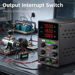 KUAIQU SPS3010S 30V 10A 300W Variable DC Supply with Precision Encoder for Motor Testing