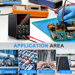 KUAIQU SPS305C 30V 5A Adjustable Bench Power Supply for Electronics Repair & Troubleshooting