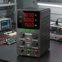 KUAIQU SPS305S 30V 5A 150W Precision DC Supply with Output Control & 4-Digit Display for Embedded System Testing