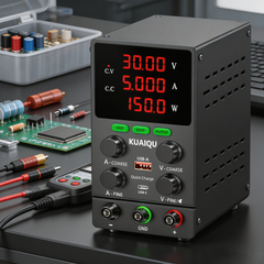 KUAIQU SPS305S 30V 5A 150W Precision DC Test Supply with OCP & 4-Digit Display for Electronic Component Testing