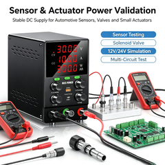 KUAIQU SPS605C 60V 5A 300W Bench Power Supply for Automotive Electronics Testing