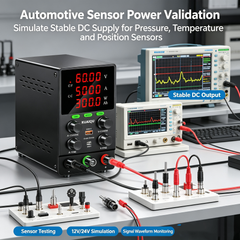 KUAIQU SPS605C Adjustable DC Power Supply with OCP for Automotive Sensor Testing