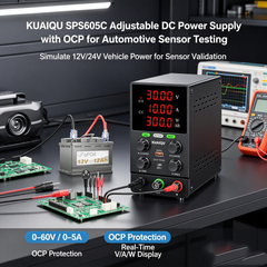 KUAIQU SPS605C Adjustable DC Power Supply with OCP for Automotive Sensor Testing