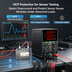 KUAIQU SPS605C Adjustable DC Power Supply with OCP for Automotive Sensor Testing