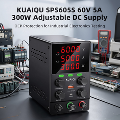 KUAIQU SPS605S 60V 5A 300W Adjustable DC Supply with OCP Protection for Industrial Electronics Testing
