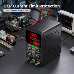 KUAIQU SPS605S 60V 5A 300W Adjustable DC Supply with OCP Protection for Industrial Electronics Testing