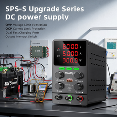 KUAIQU SPS605S 60V 5A 300W DC Supply with OVP for 48V System Testing