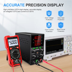 KUAIQU SPS605S 60V 5A 300W DC Supply with OVP for 48V System Testing