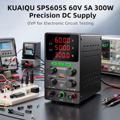 KUAIQU SPS605S 60V 5A 300W Precision DC Supply with OVP for Electronic Circuit Testing