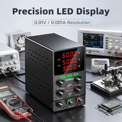 KUAIQU SPS605S 60V 5A 300W Precision DC Supply with OVP for Electronic Circuit Testing