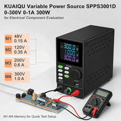 KUAIQU Variable Power Source SPPS3001D 0-300V 0-1A 300W for Electrical Component Evaluation