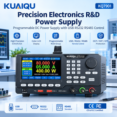 KUAIQU KQ7901 0-80V 0-20A 400W Precision Electronics R&D Power Supply, Programmable DC Power Supply with USB RS232 RS485 Control