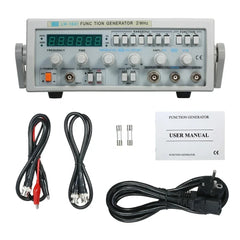 Générateur de signaux de fonction 2 MHz, 5 MHz, 10 MHz, 15 MHz, source de signal de fonction TTL/CMOS, sortie synchrone, son, haut-parleur, écouteurs, testeur de distorsion du signal 