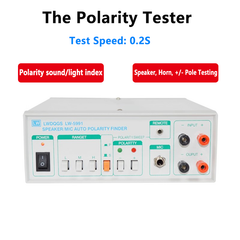 Polarity Tester Automatic Speaker / MIC Auto Polarity Finder for testing the polarities of speaker headphones & dynamic coil receivers
