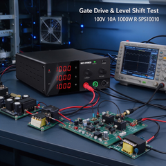 Motor Controller Electronics Evaluation with NICE-POWER R-SPS10010 Regulated DC Supply 100V 10A 1000W