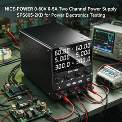NICE-POWER 0-60V 0-5A Two Channel Power Supply SPS605-2KD for Power Electronics Testing