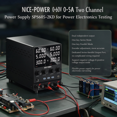 NICE-POWER 0-60V 0-5A Two Channel Power Supply SPS605-2KD for Power Electronics Testing